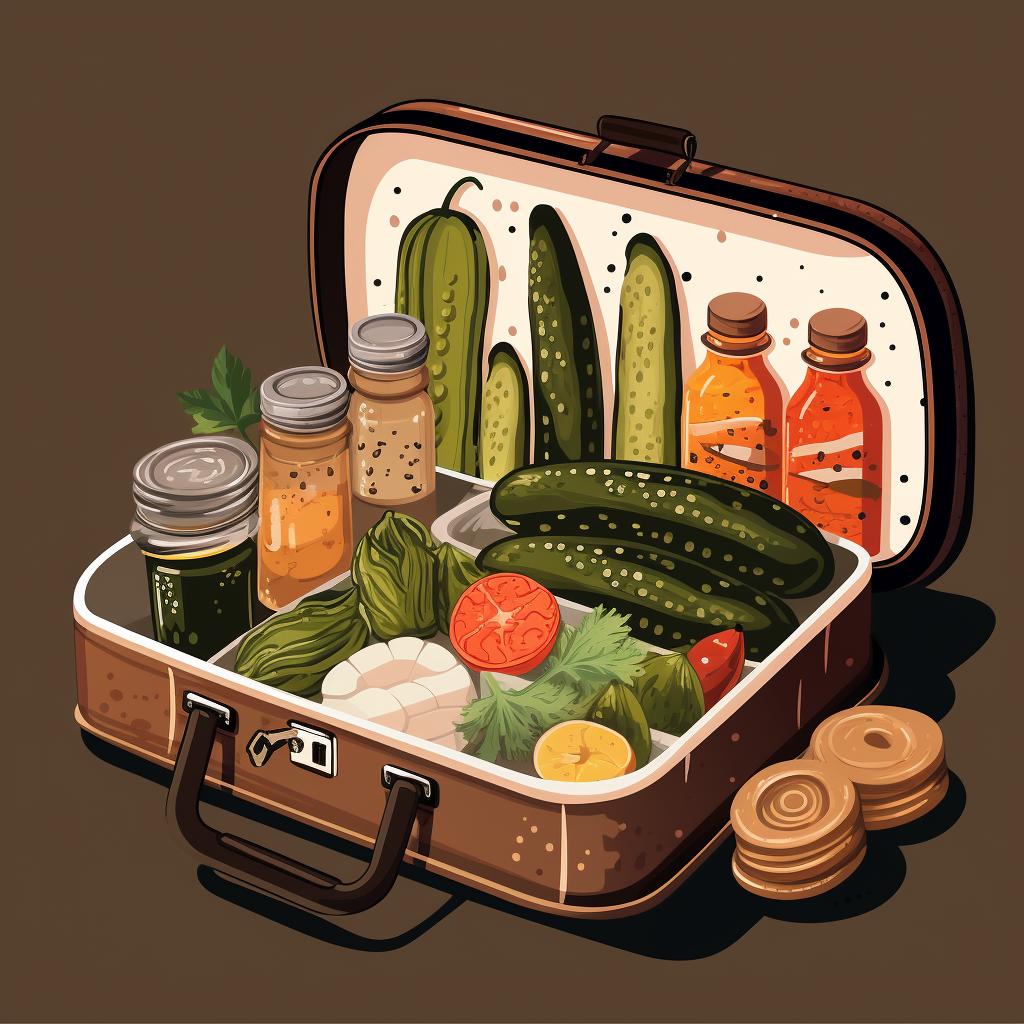 A pickling kit neatly packed in a box