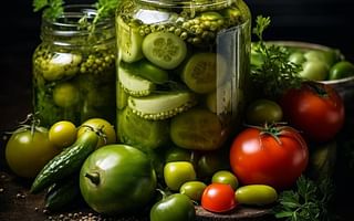 What are some interesting recipes for pickling green tomatoes?